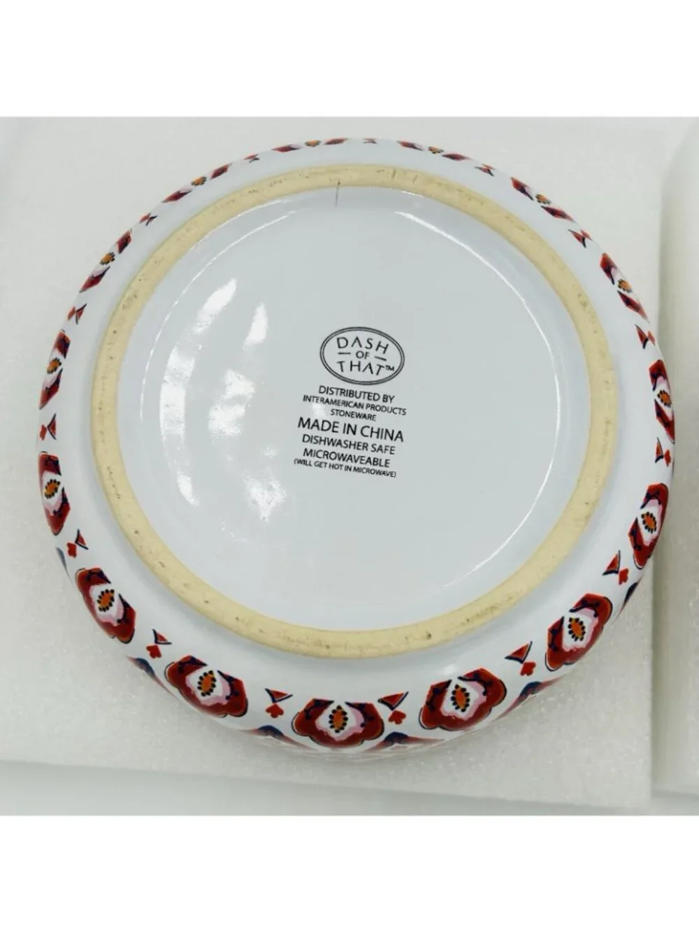 Set Of 2 Dash of That Lidded Stoneware Bowls Square Round Storage
